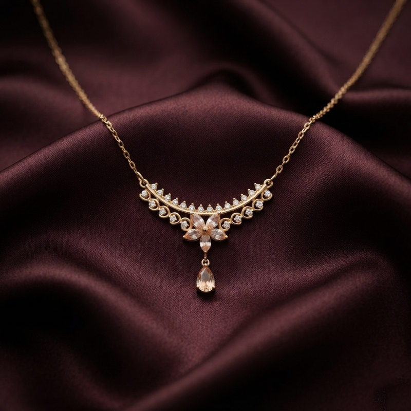 Buy Latest Trending Flowering Pattern Chain pendant for women or girls