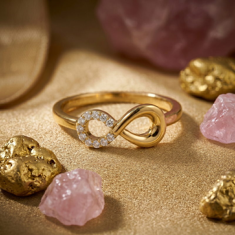 Buy Yamiluxe Present The Boundless Love Infinity Ring for women