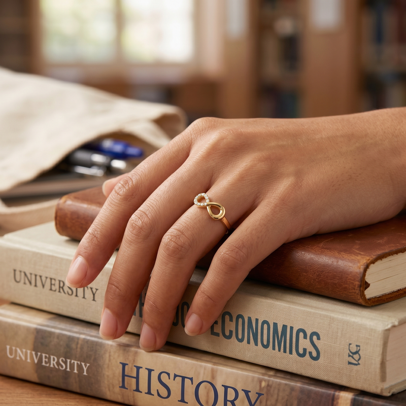 Buy Yamiluxe Present The Boundless Love Infinity Ring for women