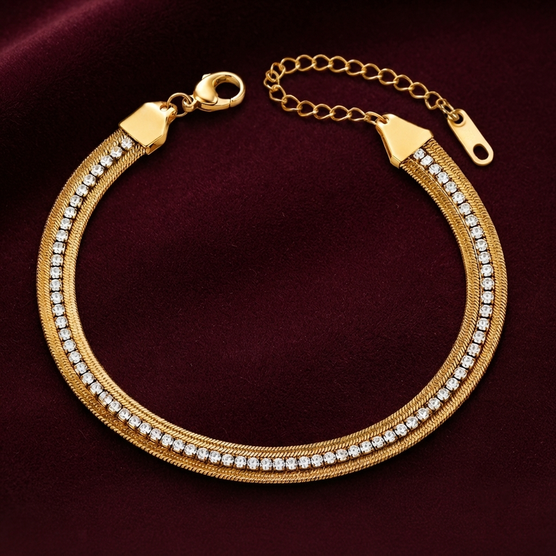 Buy Latest Trending Multi layer Diamond work Bracelet for women