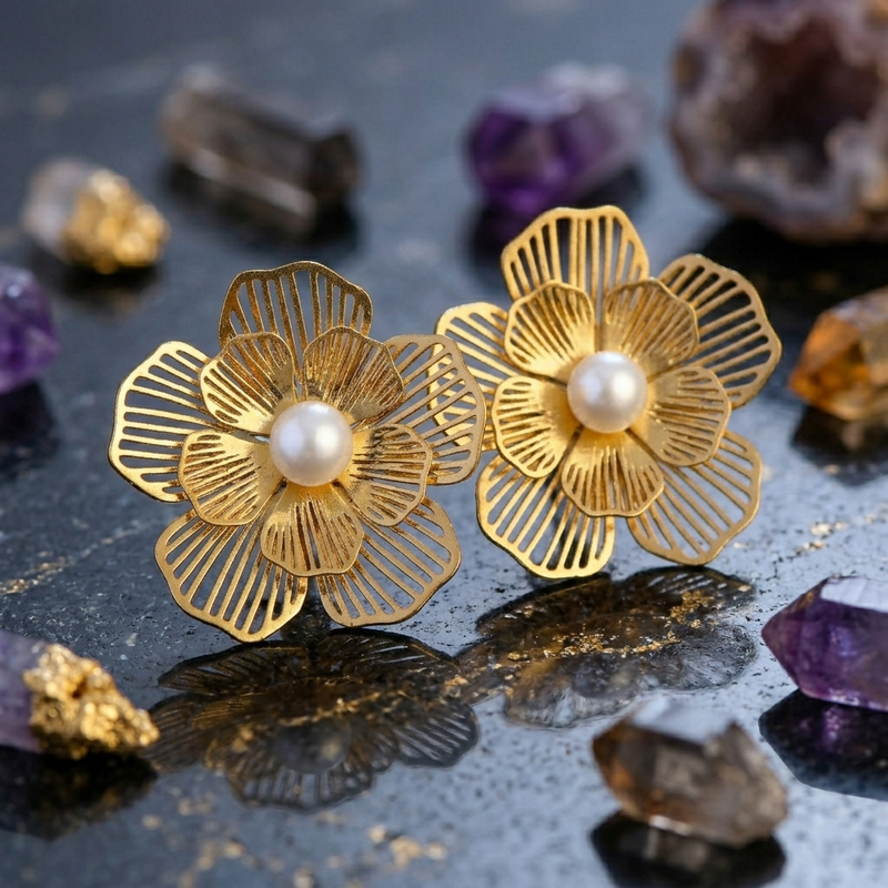 Buy Trending Flower Pattern party Wear earring for women