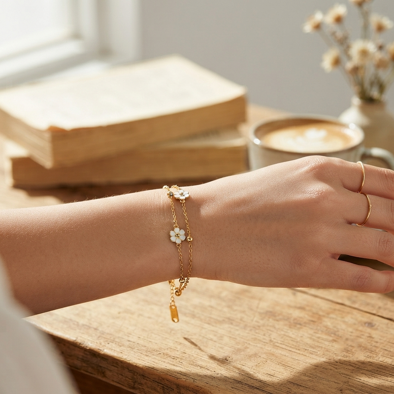 Buy Trending Flower Pattern Bracelet for women For Functional Wear