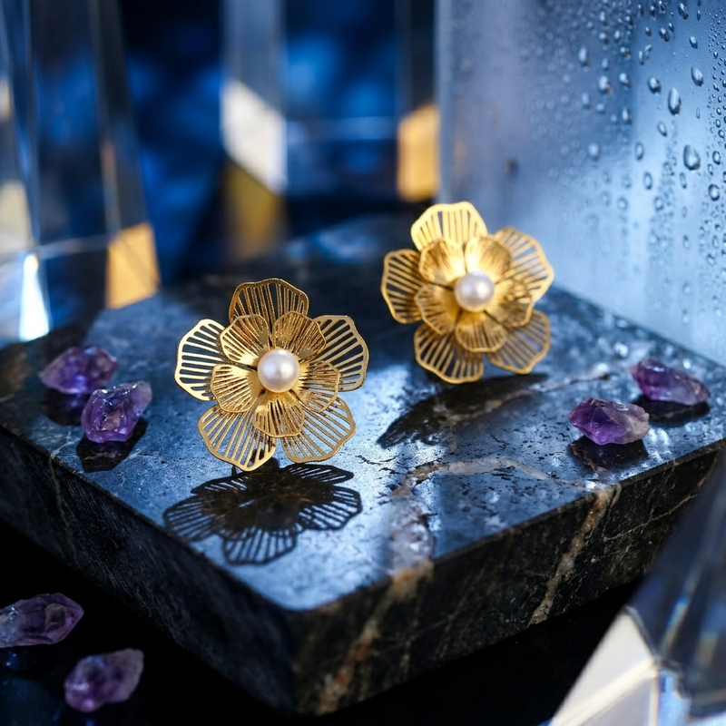 Buy Trending Flower Pattern party Wear earring for women