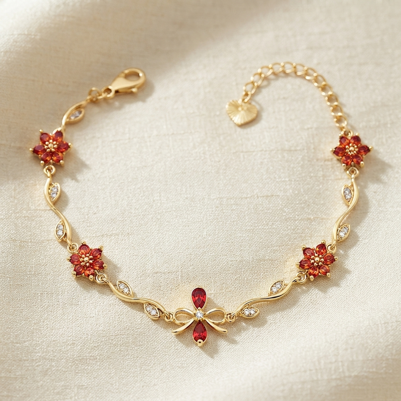 Buy Latest Trending Tulip Pattern Chain bracelet for women