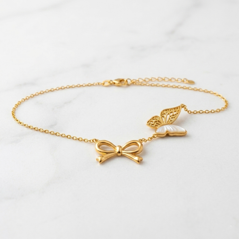 Buy latest Trending Butterfly pattern Chain Pendant For Girl