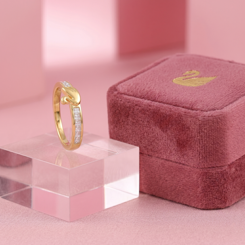 Latest Dove Pattern Diamond work Ring for party Wear