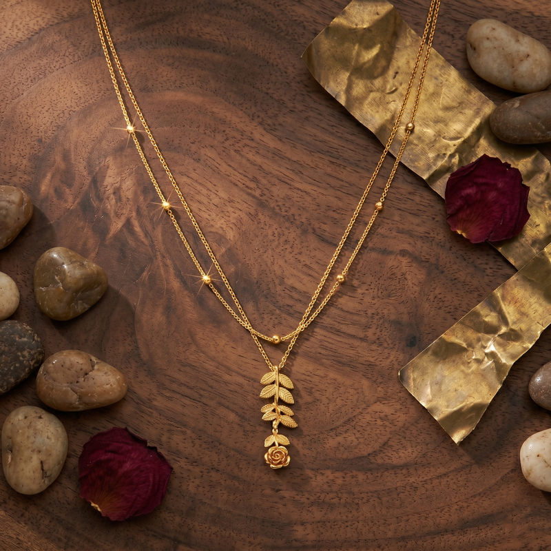 Buy Trending flower Pattern Chain Pendant for girl