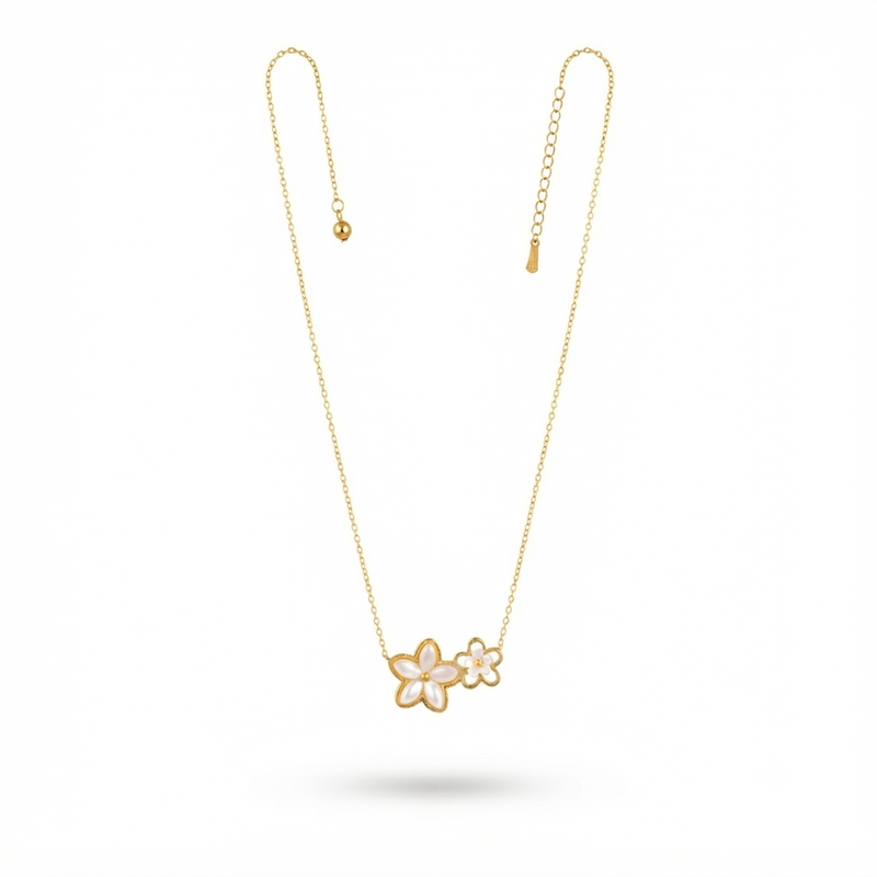Buy latest Trending Dual Flower pattern Chain Pendant For Women