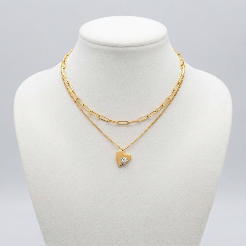 Buy Heart pattern Chain Pendant For Girl