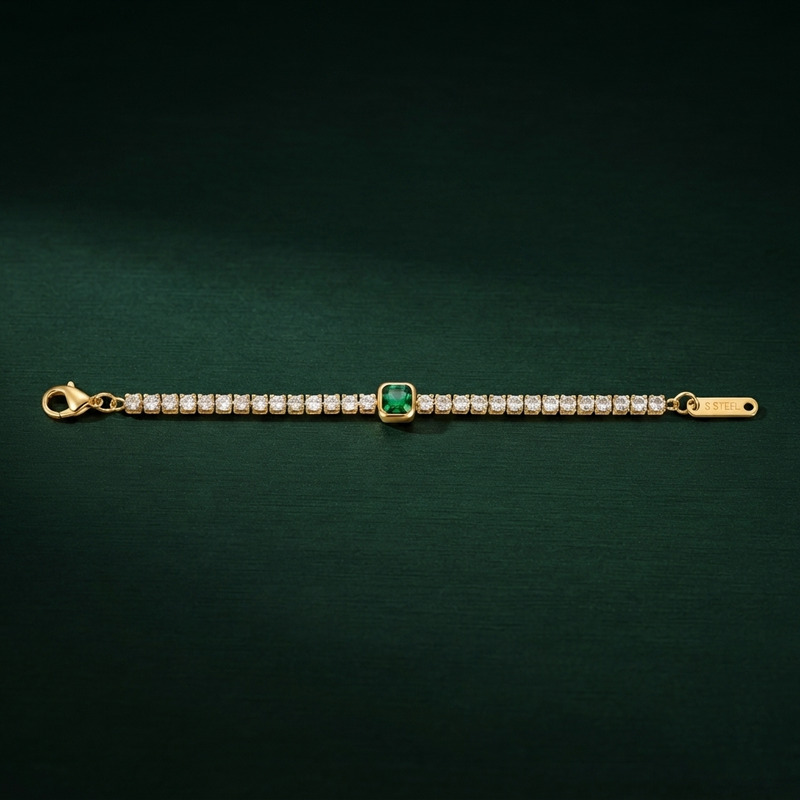 Buy trending Green Diamond Work Bracelet for women