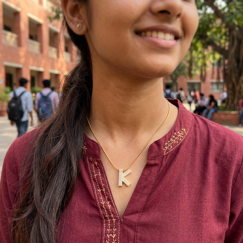 Buy Designer Pattern Chain Pendant for Girl