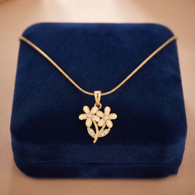 Buy Designer Flower Pattern Chain pendant For women