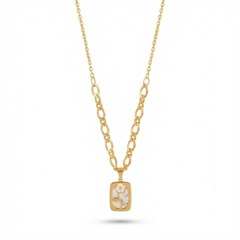 Buy latest Trending flower Pattern Chain Pendant For women