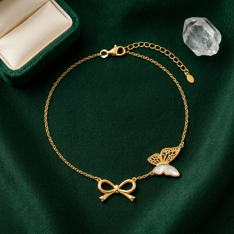 Buy latest Trending Butterfly pattern Chain Pendant For Girl
