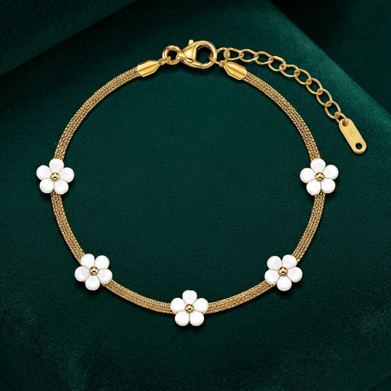 Buy Flower Pattern Bracelet For women Specially wear on function