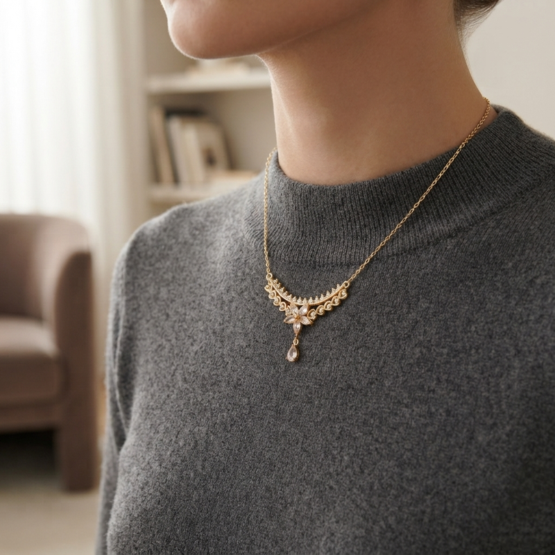 Buy Latest Trending Flowering Pattern Chain pendant for women or girls