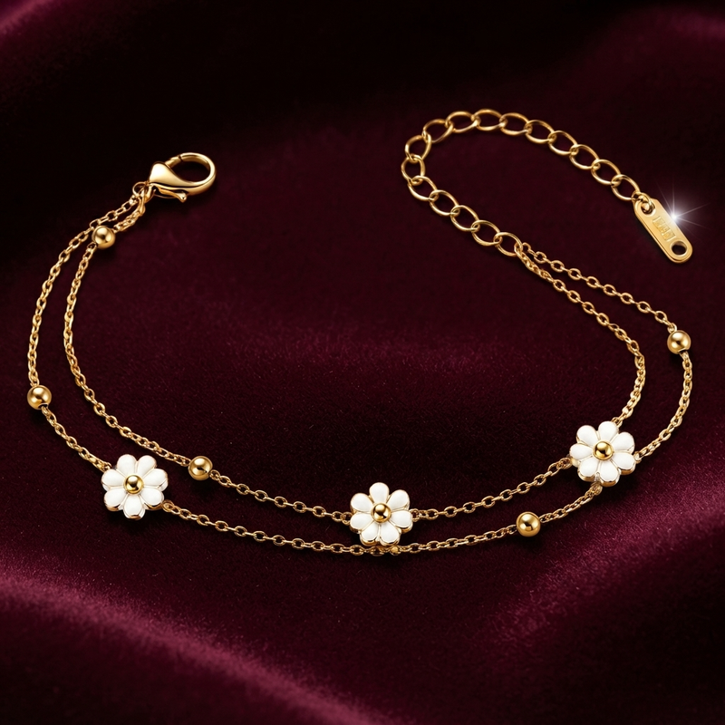Buy Trending Flower Pattern Bracelet for women For Functional Wear