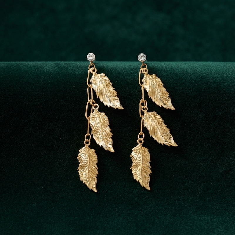 Buy trending leaf pattern earring for women for daily wear