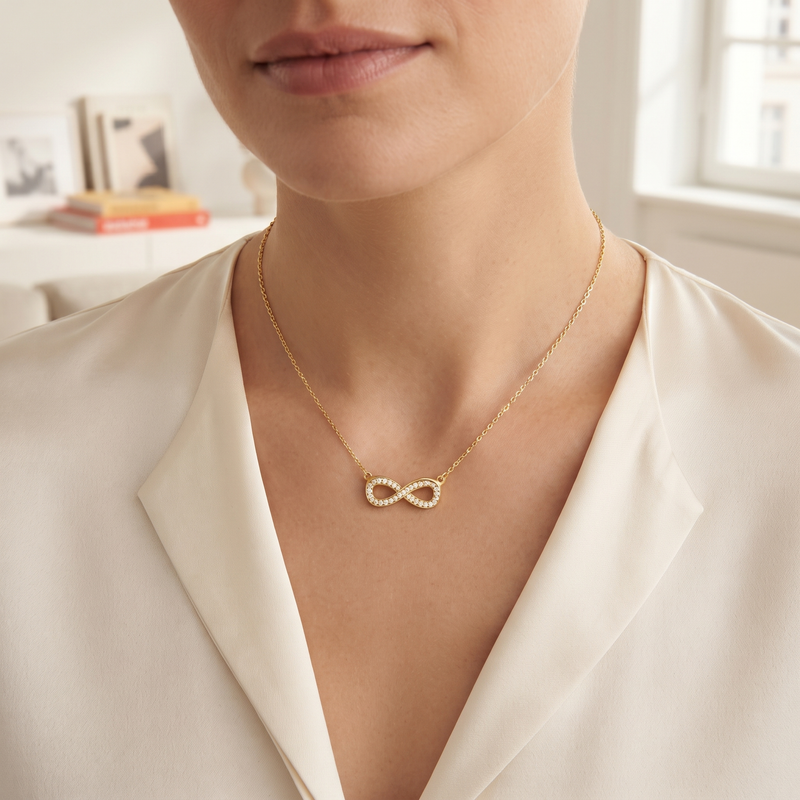 Buy Trending infinite Pattern Chain Pendant for women
