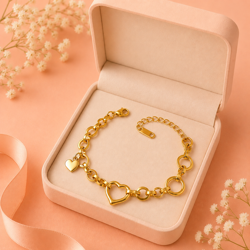 Buy latest Trending Heart pattern Bracelet for women