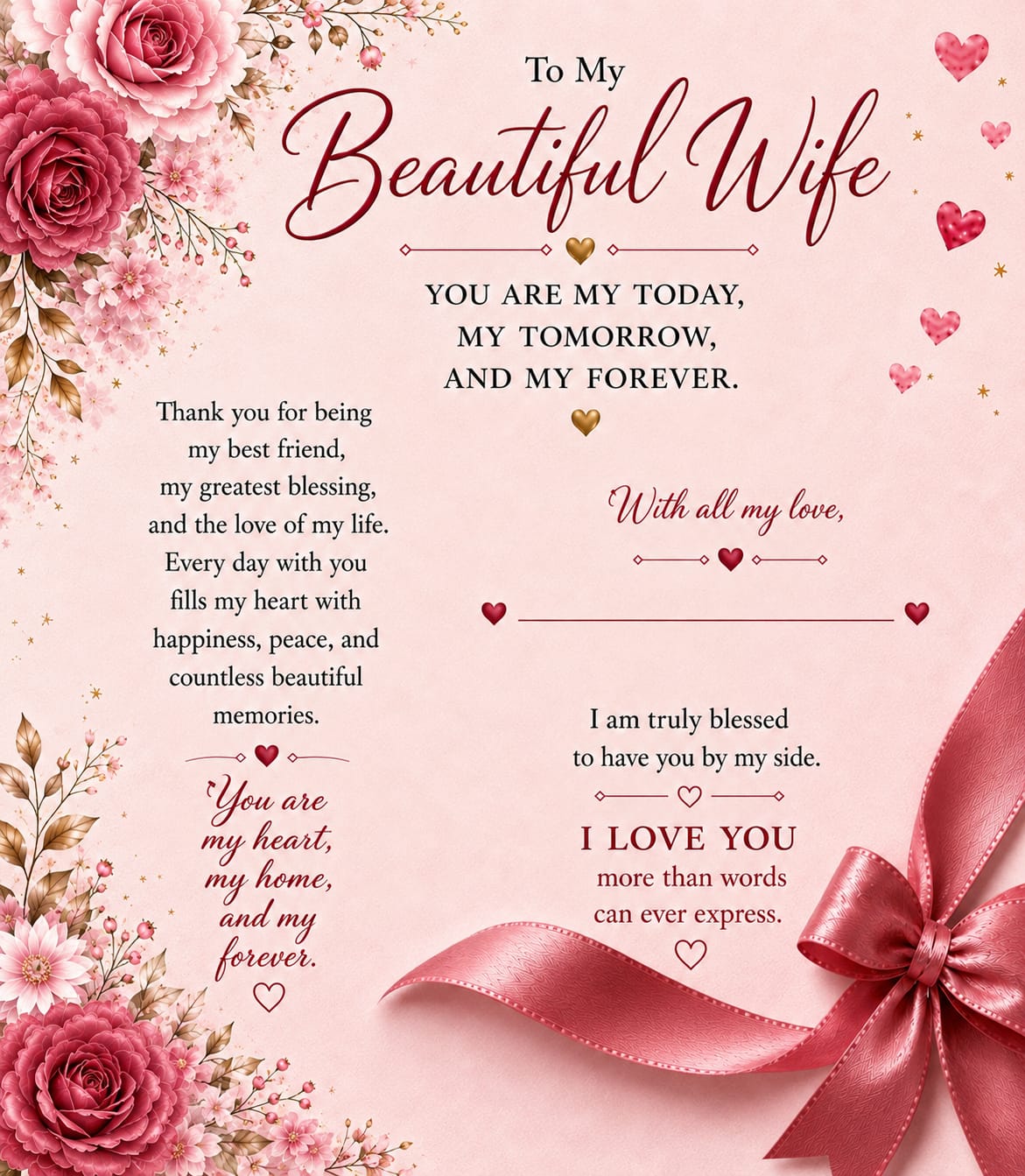 Gift For My Beautiful Wife